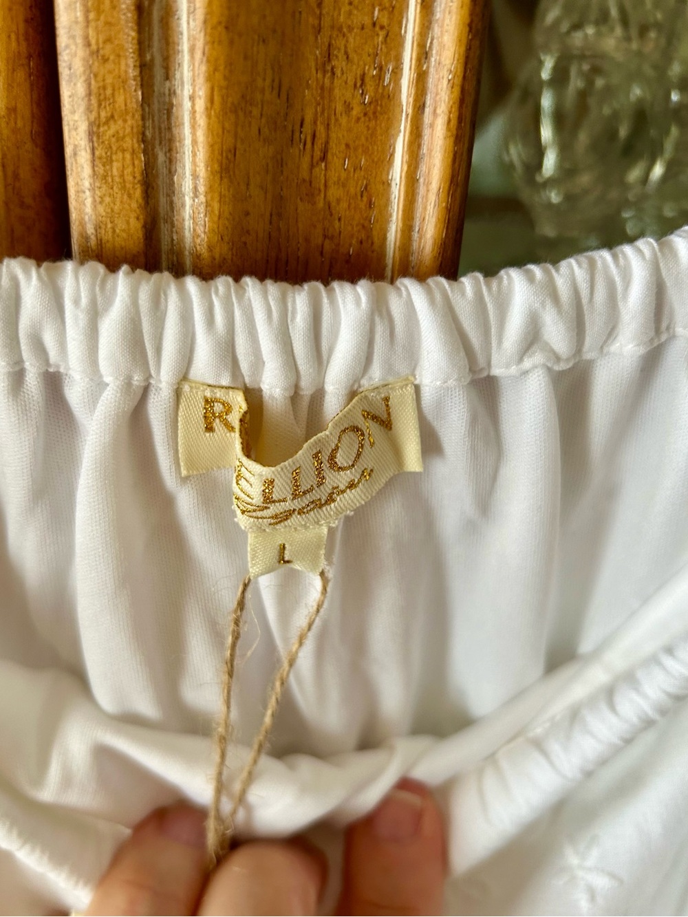 Rebellion White Tiered Eyelet Maxi Skirt - Picture 3 of 7